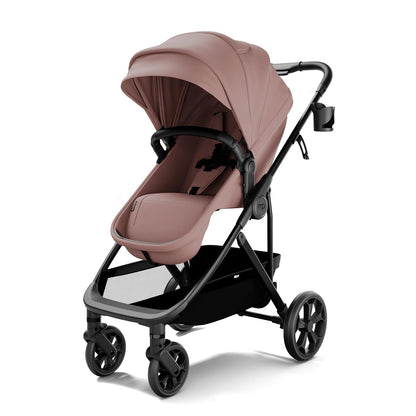 Mompush Baby Stroller, Convertible 2-in-1 with Bassinet Option, Infant Car Seat Compatible, Includes Adapter - Sturdy Full-Size Infant Stroller for Family Adventures