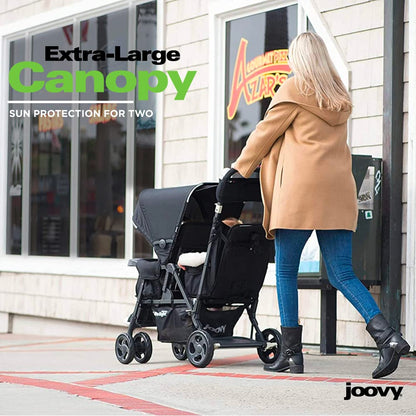 Joovy Caboose LX Tandem Stand-on Stroller, Black