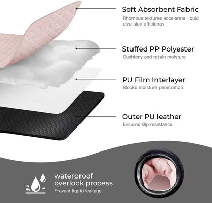 2 Pack Waterproof Piddle Pads Carseat Potty Training Car Seat Protector Waterproof Car Seat Liner Cover to Prevent Pee