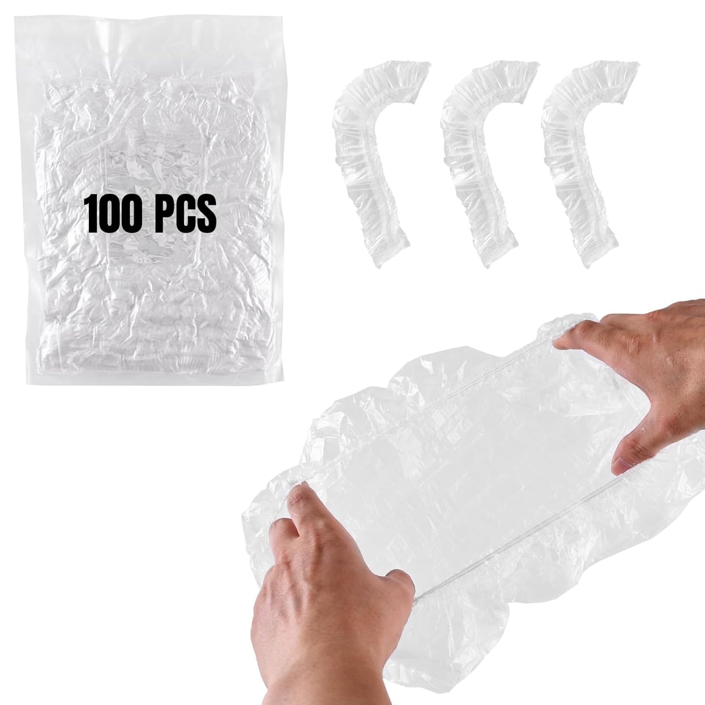 200 PCS Potty Chair Liners with Elastic, Disposable Portable Potty Training Bags, Potty Refill Liners, Toilet Seat Cover 17x8Inches