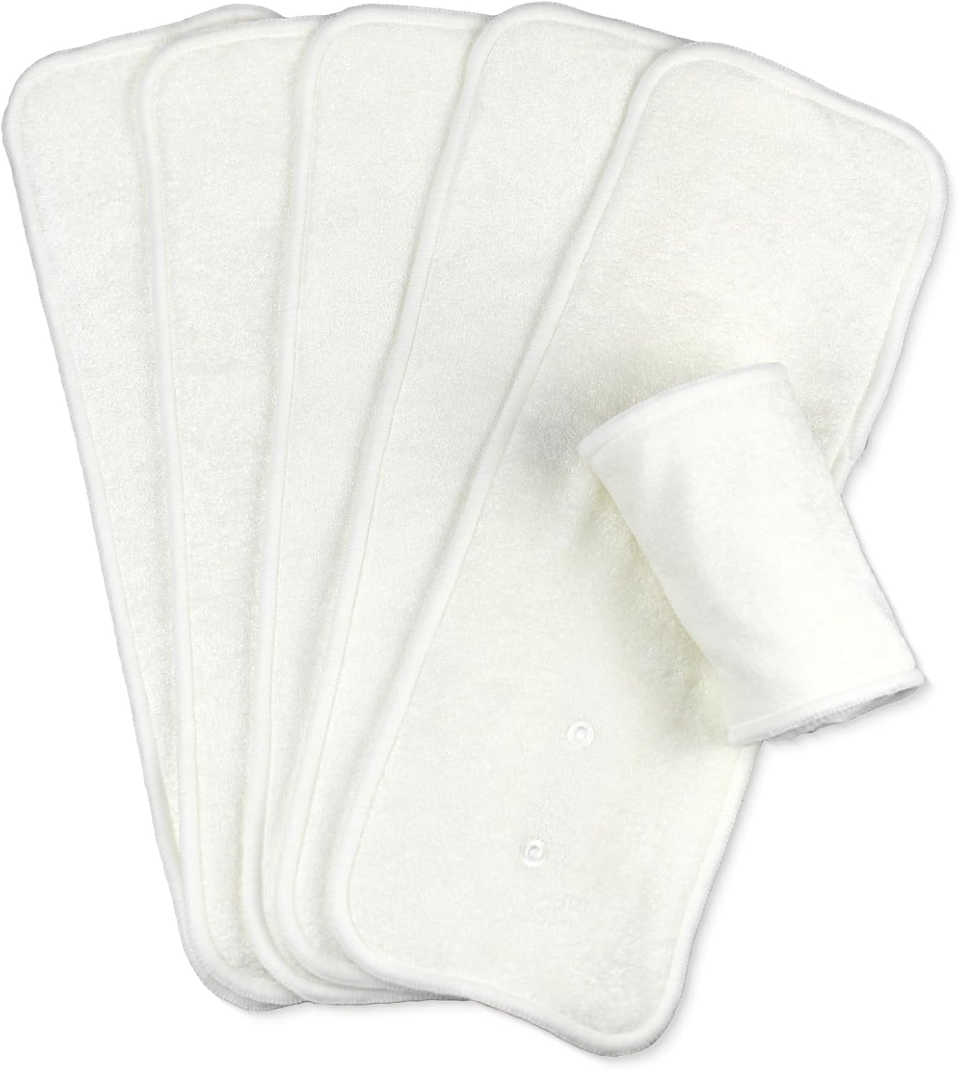 MK 3.0 Baby Cloth Diapers with 6 Inserts Bundle, with Bboo Liners, 5-Layer Bboo Inserts (6 Pack), Wet Bags and Pail Liners.