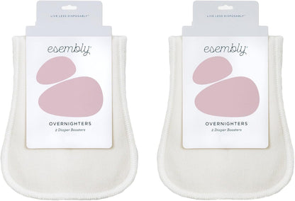Esembly Tossers – Disposable Bamboo from Viscose Diaper Liners for Cloth Diapers – Earth-Friendly, Fragrance-Free, Chlorine-Free – One Size, 200 Liners (2-Pack of 100-Liner Rolls)