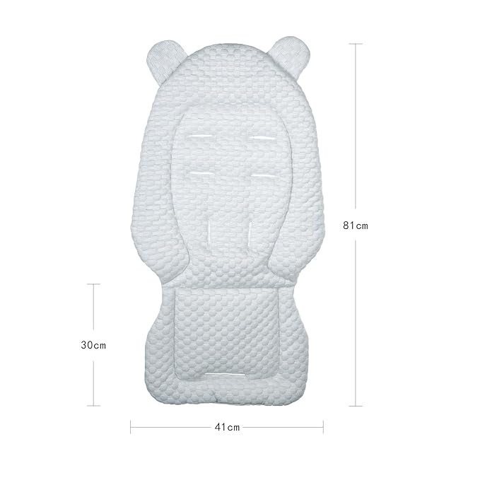 Stroller Seat Liner Universal Reversible Pram Pushchair Cushion Pad Breathable Kids Car Seat Mat Washable Baby Stroller Accessory