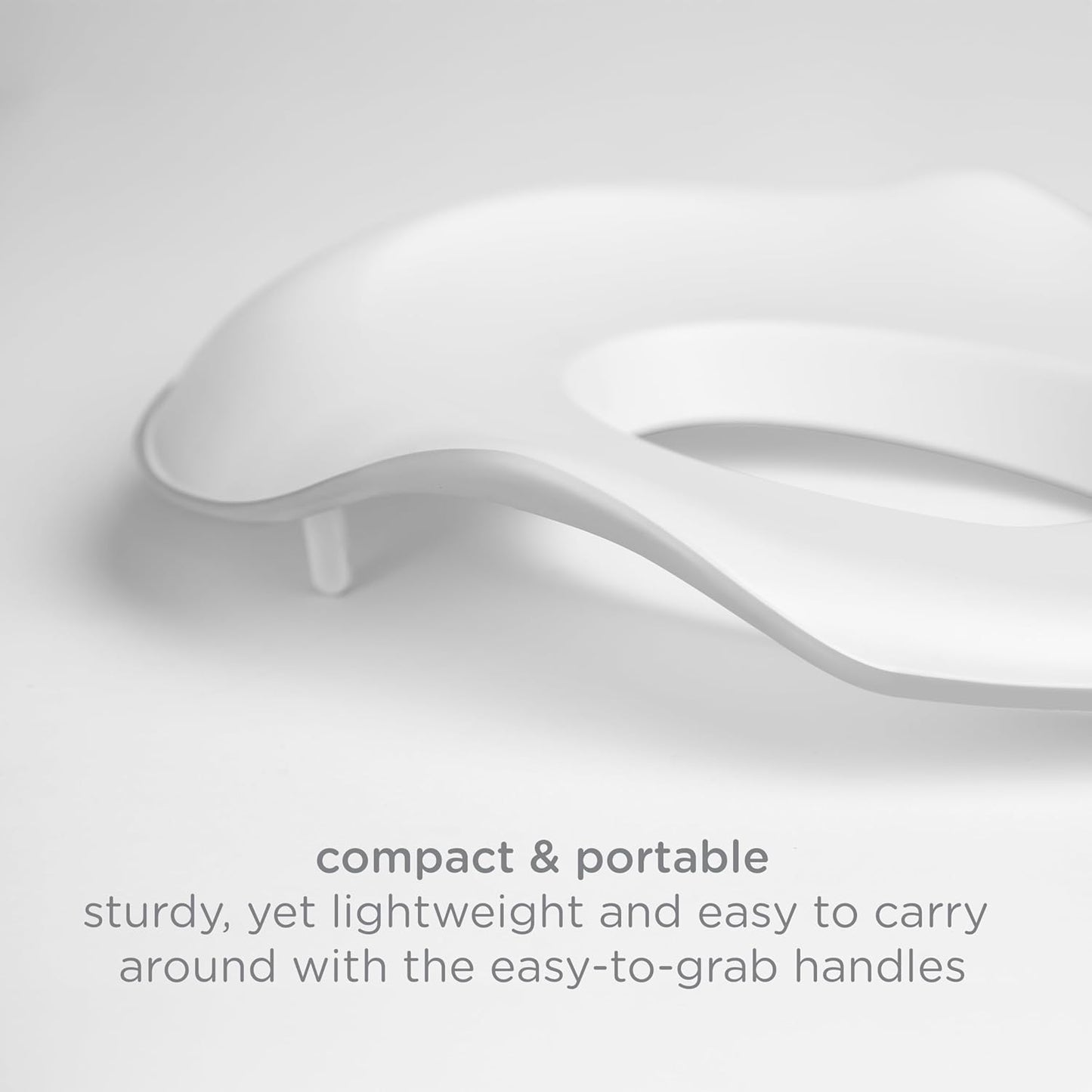 Ubbi Multi-Use Potty and Utility Hook, No Hardware Or Installation Needed, Durable and Sturdy to Hang Over Toilet Tank Or Door, Polypropylene, White