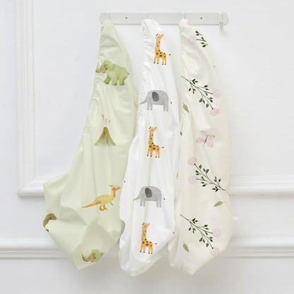 Bedside Sleeper Bassinet Fitted Sheets 20 x 33, 3 Pack Baby Delight Beside Me Dreamer,Babybond,Jimglo,koola,cowiewie,fodoss, Dream On Me Baby Square Bassinet, Pink Animal
