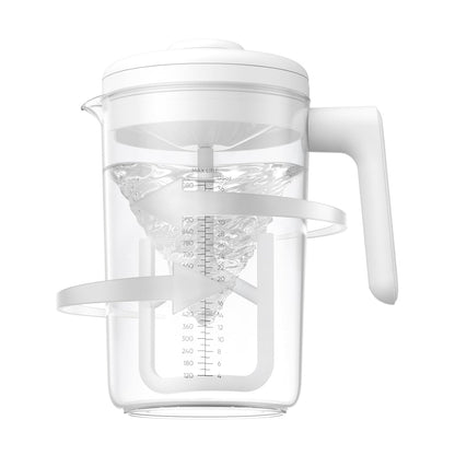 Electric Formula Pitcher, 36 oz Baby Formula Mixing Pitcher, Automatic Baby Formula Mixer, Bidirectional Stirring Breastmilk Pitcher, Locking Lid Smooth Formula Maker Milk Storage for Fridge（Green)