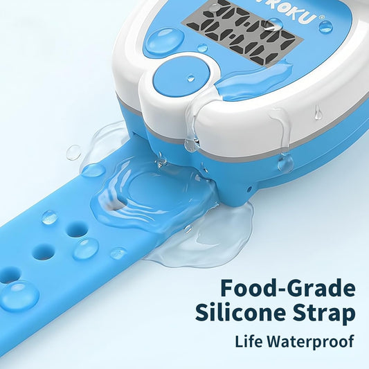 Potty Training Watch for Toddlers, Cute Apple-Shaped Design with 5 Timing Modes (30-180min), Music & Flash Reminders, Magnetic Charging, Compact Screen, Splash-Proof, Gifts for 3-7 Year Old Girls Boys