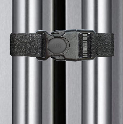 French Door Fridge Lock Pantry Lock for Refrigerators Cabinets RV Cable Tie Best Gifts for Child Safety Products Black 2 Count (Pack of 1) (Black, 1X16 in)