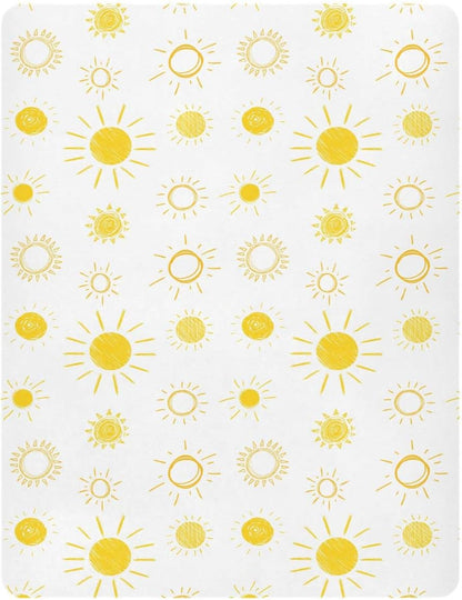 Fitted Crib Sheets Cactus and Floral Stretchy Portable Playard Sheets for Baby Toddler, Breathable Soft Mini Crib Mattress 52 x 28 in for Boys and Girls