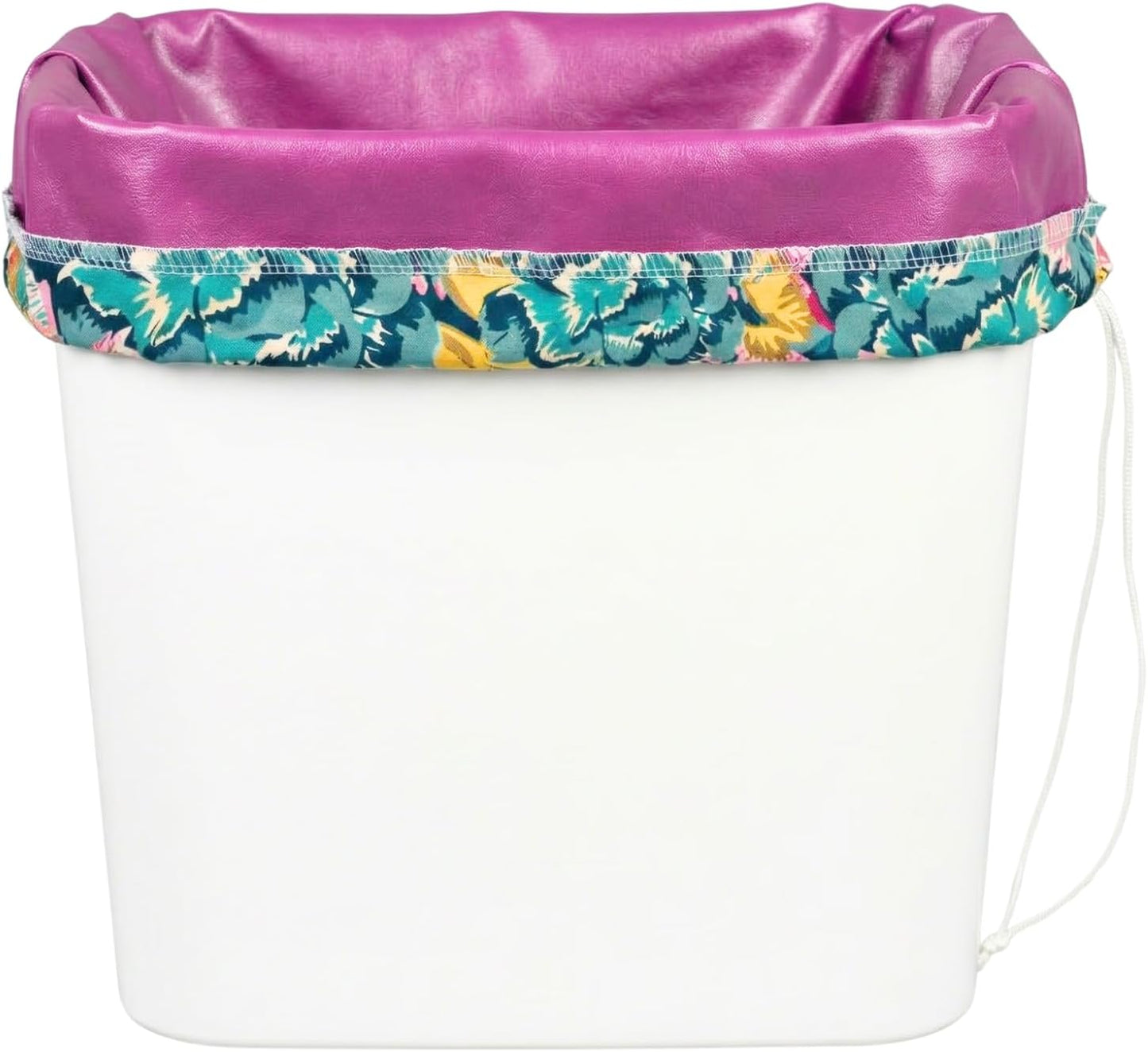 Marley's Monsters Washable Pail Liner - Reusable Water Resistant Trash & Recycling Bag with Drawstring Closure, Cotton Strap & Seamless Bottom - USA Made PUL Fabric for Kitchen, Laundry & Camping