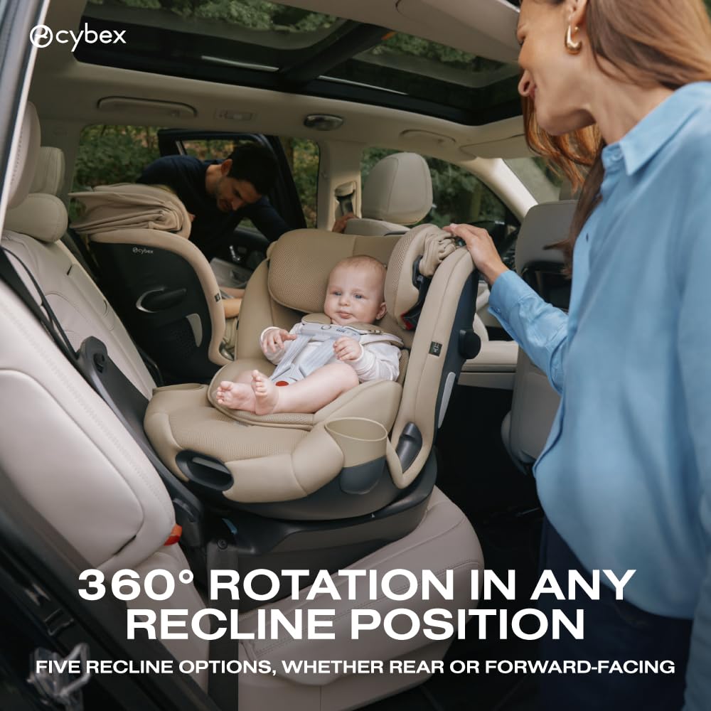 Callisto G 360 Rotating All-in-One Convertible Car Seat - Almond Beige