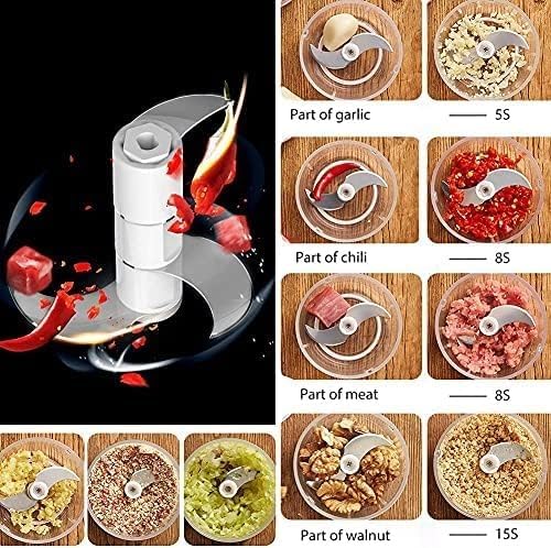Deepcrush Electric Garlic Chopper & Vegetable Dicer – 3-in-1 Automatic Garlic Peeler, Mincer, and Baby Food Maker, Compact Kitchen Chopper with Smart Processor Function