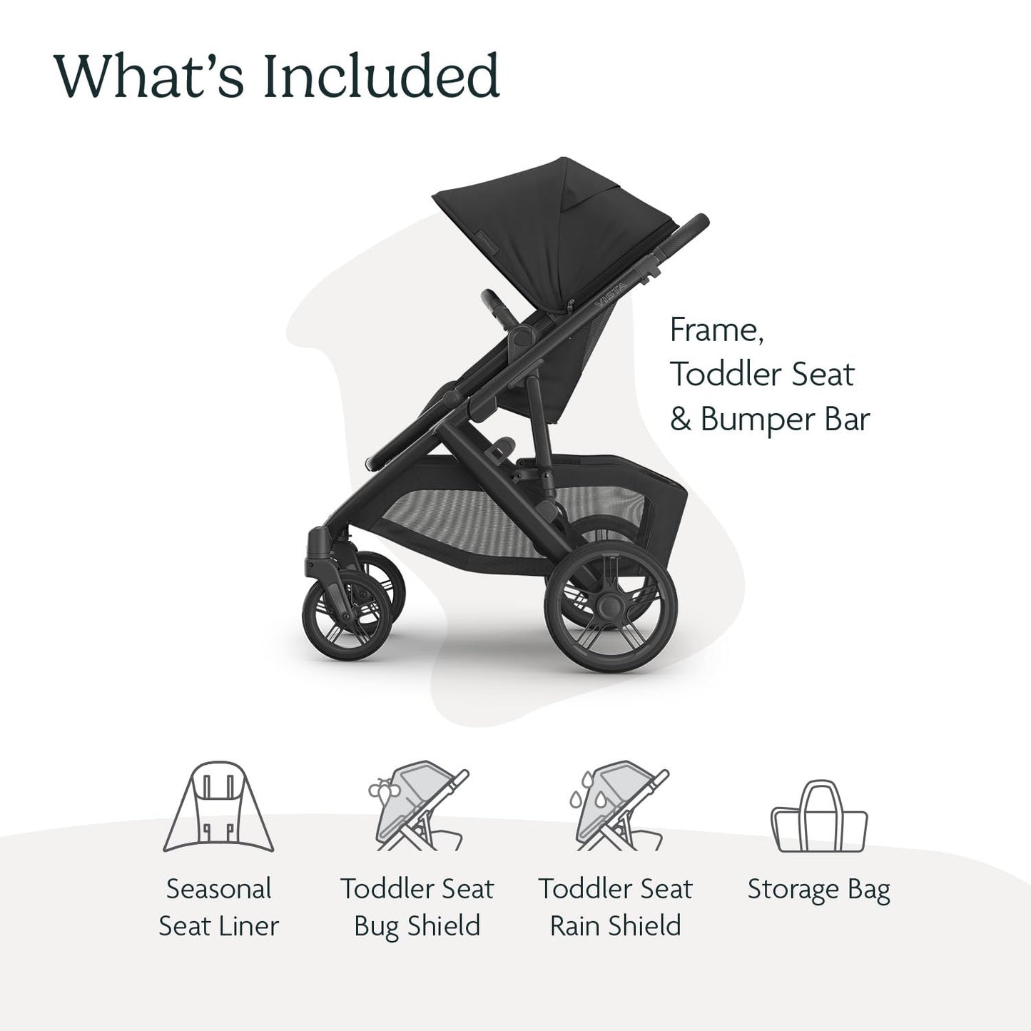 UPPAbaby Vista V3 Convertible Single-to-Double Stroller for Baby & Toddler, 30+ Configurations, Car Seat Compatible, All-Wheel Suspension, XL Basket – Owen (Mocha Mélange/Carbon Frame)