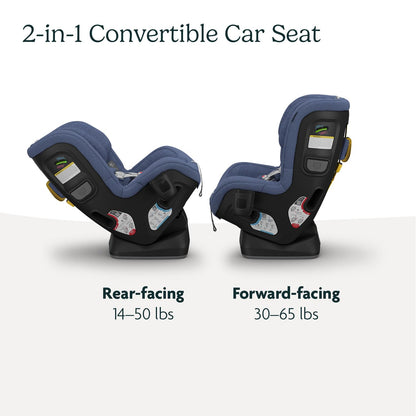 UPPAbaby Rove Convertible Car Seat - 2-in-1 Rear + Forward Facing - Quick + Secure 3-Step Install - Intuitive Safety Technology + Comfort Features - Cup Holder Included - Kavneer (Almond Mélange)