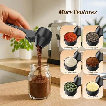 Coffee Scoop With Funnel, Precise Measuring For Ground Coffee, Protein/powder/hot Cocoa, Fits Reusablebaby Formula Dispensers & K Cups