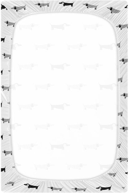 Fitted Crib Sheets Turtle Sea Horse Stretchy Portable Playard Sheets for Baby Toddler, Breathable Soft Mini Crib Mattress 39 x 27 in for Boys and Girls
