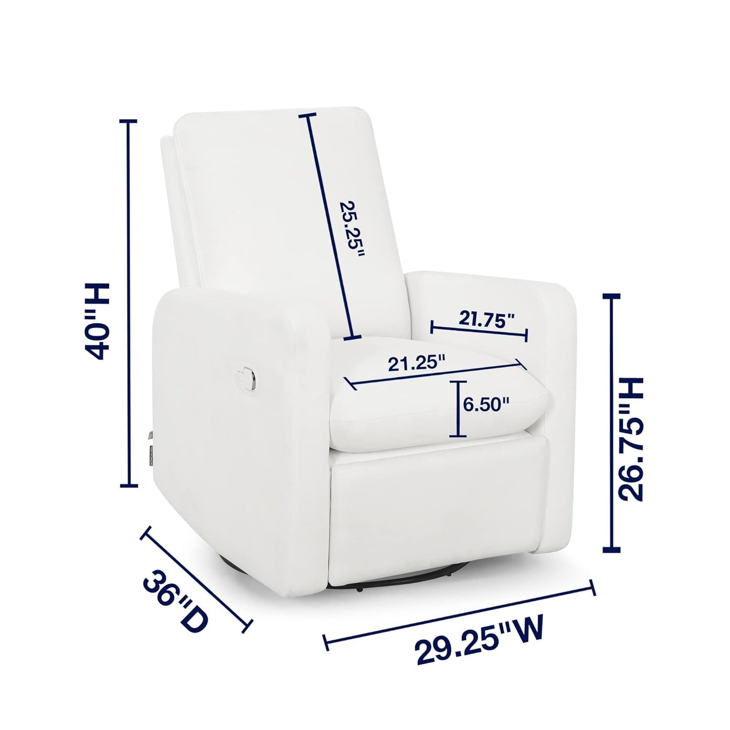 GAP babyGap Cloud Recliner with LiveSmart Evolve - Sustainable Performance Fabric, Grey