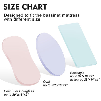 Muslin Bassinet Sheet Compatible with Maxi-COSI Iora & Iora Air Bedside Sleeper - 100% Cotton Rectangular Mattress Pad Cover (33"x20"), Breathable & Soft, Boho (1 Pack Blue)