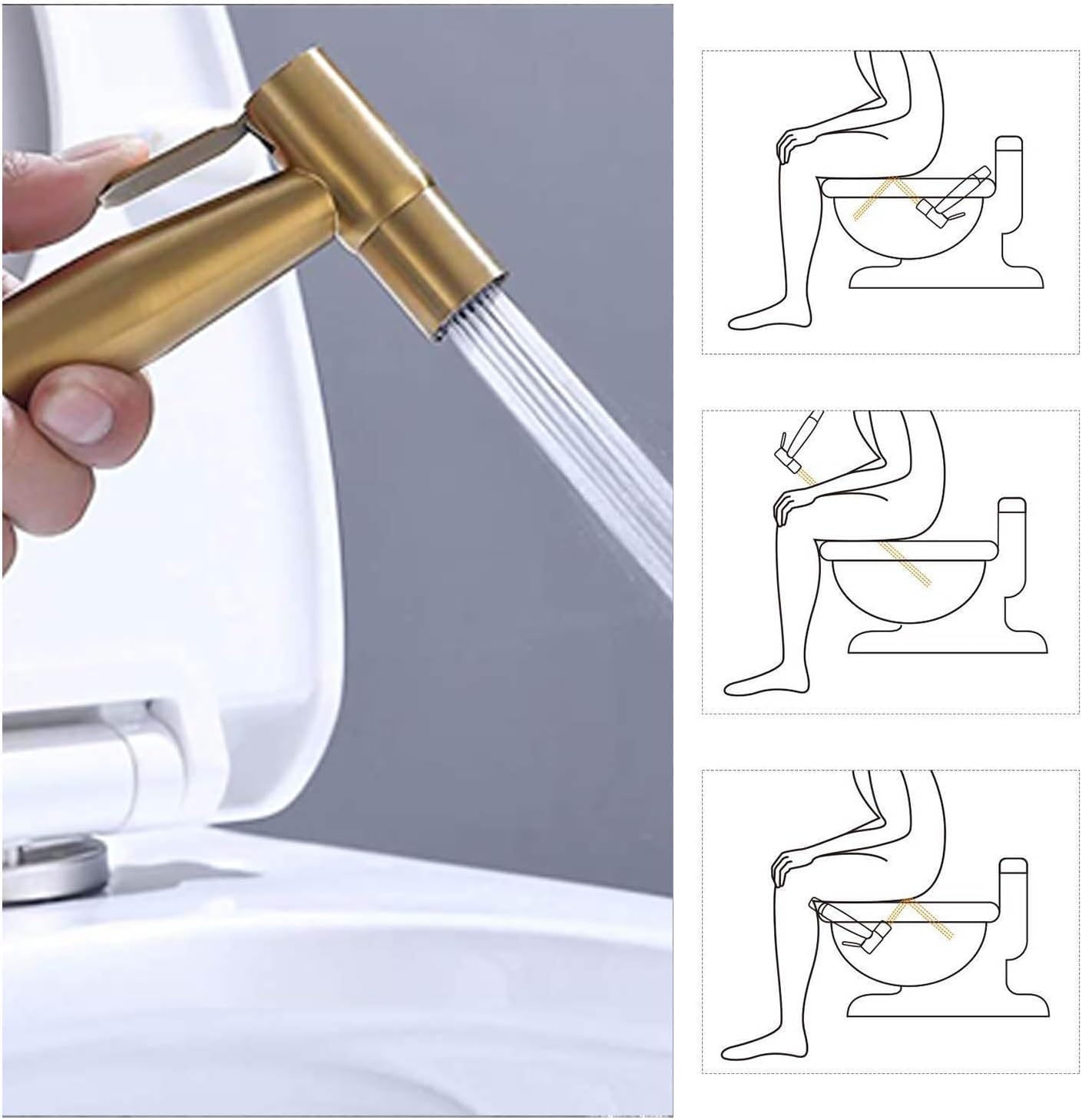Bidet Sprayer for Toilet, Handheld Cloth Diaper Sprayer