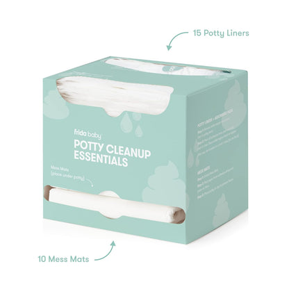 Frida Baby Potty Mess Mats, Disposable, Super-Absorbent Floor Pads for Easy Cleanup, 20 Count