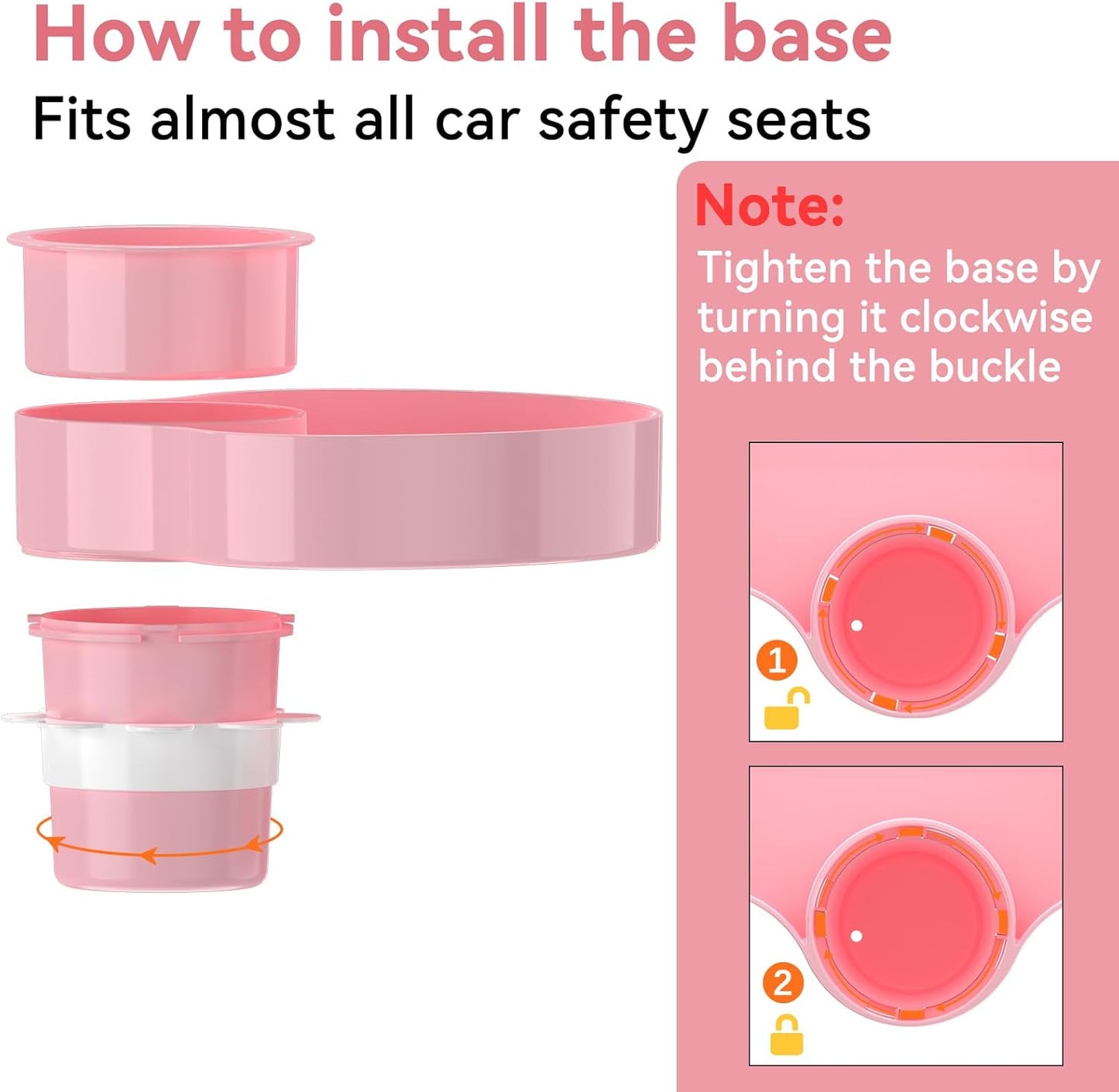 [2 Packs] Kids Car Seat Tray, Travel Tray with Cup Holder for Toddler Baby, Kids Car Seat Food Snack Organizer for Road Trip, Stroller snack tray travel must haves - Black