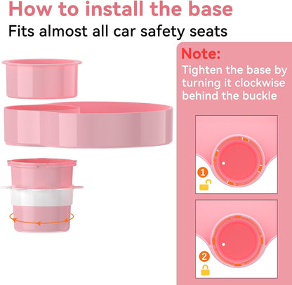 [2 Packs] Kids Car Seat Tray, Travel Tray with Cup Holder for Toddler Baby, Kids Car Seat Food Snack Organizer for Road Trip, Stroller snack tray travel must haves - Black