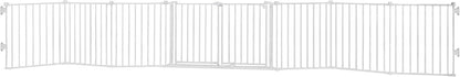Regalo Safety 192" Super Wide Baby Gate & Play Yard, 2-in-1 Convertible Extra Wide Safety Barrier, Hardware Mounted for Toddlers & Pets, Tested & Safe for 30 Years, American Designed & Owned, White