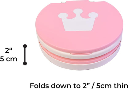 Toddler Potty - Collapsible Training Seat For Toddlers - Portable Travel Toilet Trainer for Baby Boys and Girls 2 years and older - Pop Up Potties with Easy Clean for Outdoor Camping