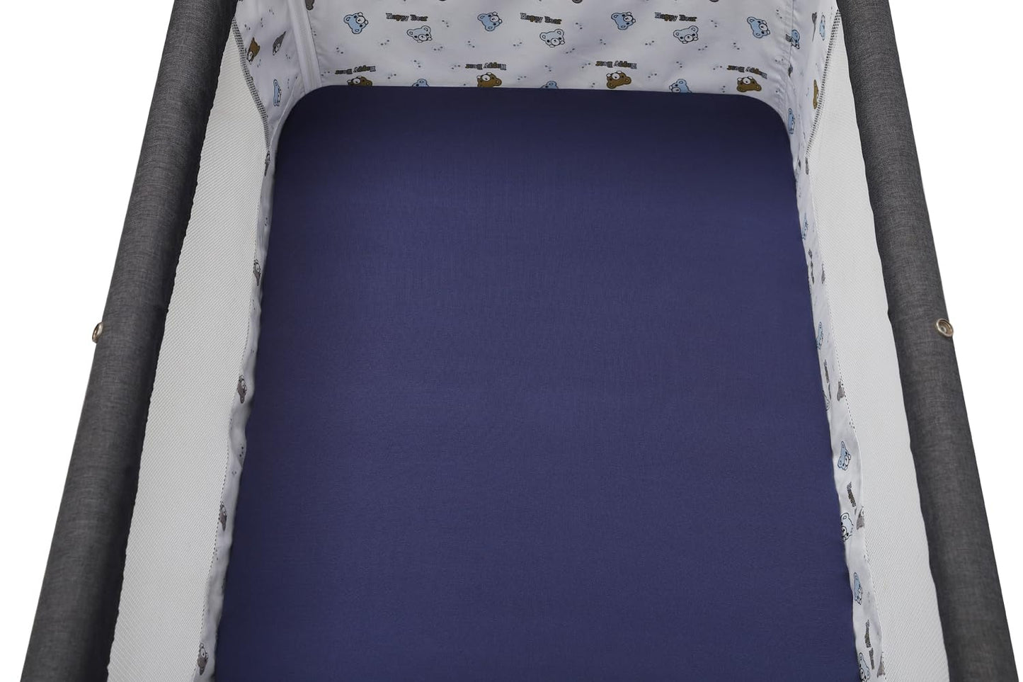 Bassinet Sheet Set 2 Pack Snug Fitted Bedside Sleeper Bassinet Sheets, Stretchy Ultra Soft, Unisex Boy Girl, Light Blue & Dinosaur