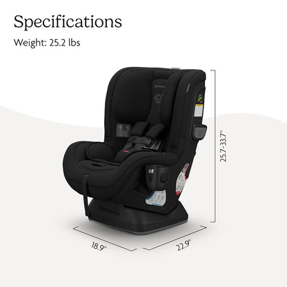 UPPAbaby Rove Convertible Car Seat - 2-in-1 Rear + Forward Facing - Quick + Secure 3-Step Install - Intuitive Safety Technology + Comfort Features - Cup Holder Included - Kavneer (Almond Mélange)