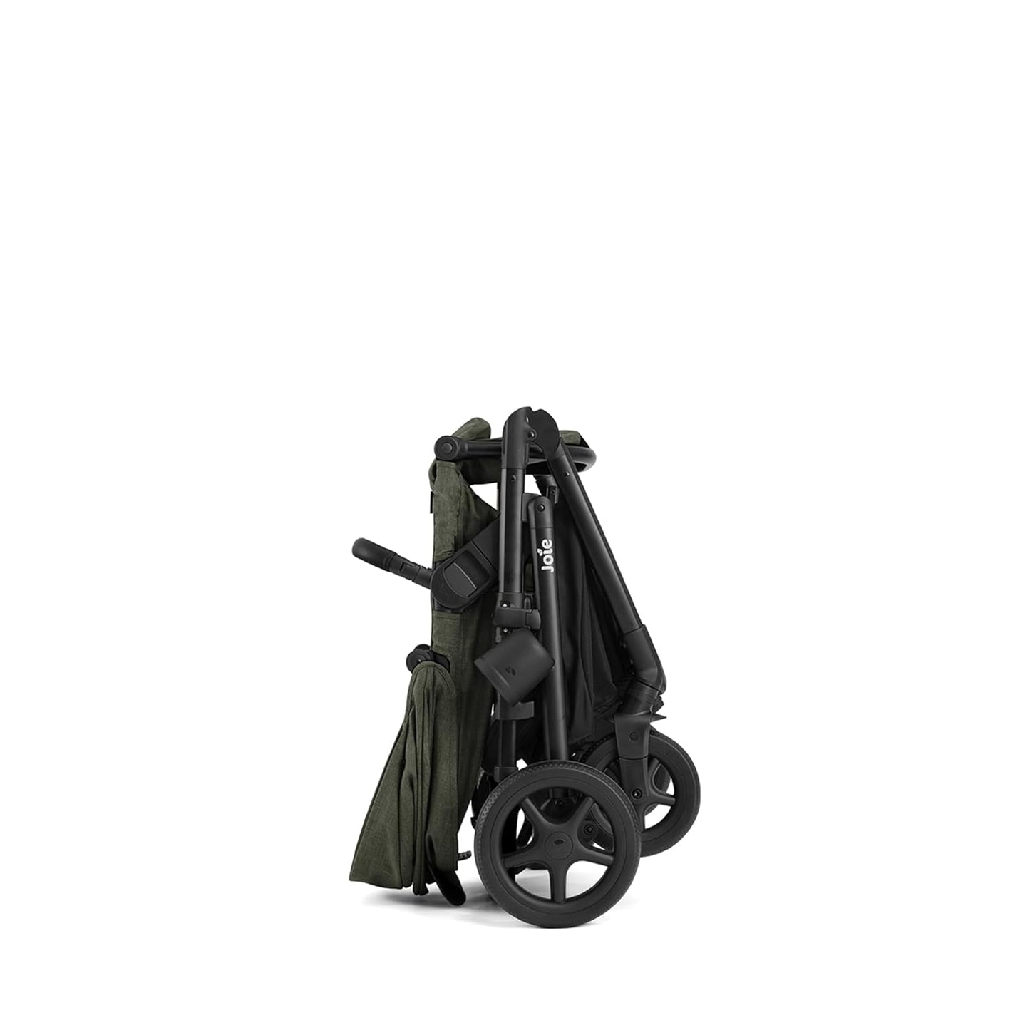 Joie Ginger 4-in-1 Convertible Pramette and Stroller with A Deep Recline, Height Adjustable seat, All-Terrain Wheels, Extra Storage – for Newborns and Toddlers (Shale Dark)