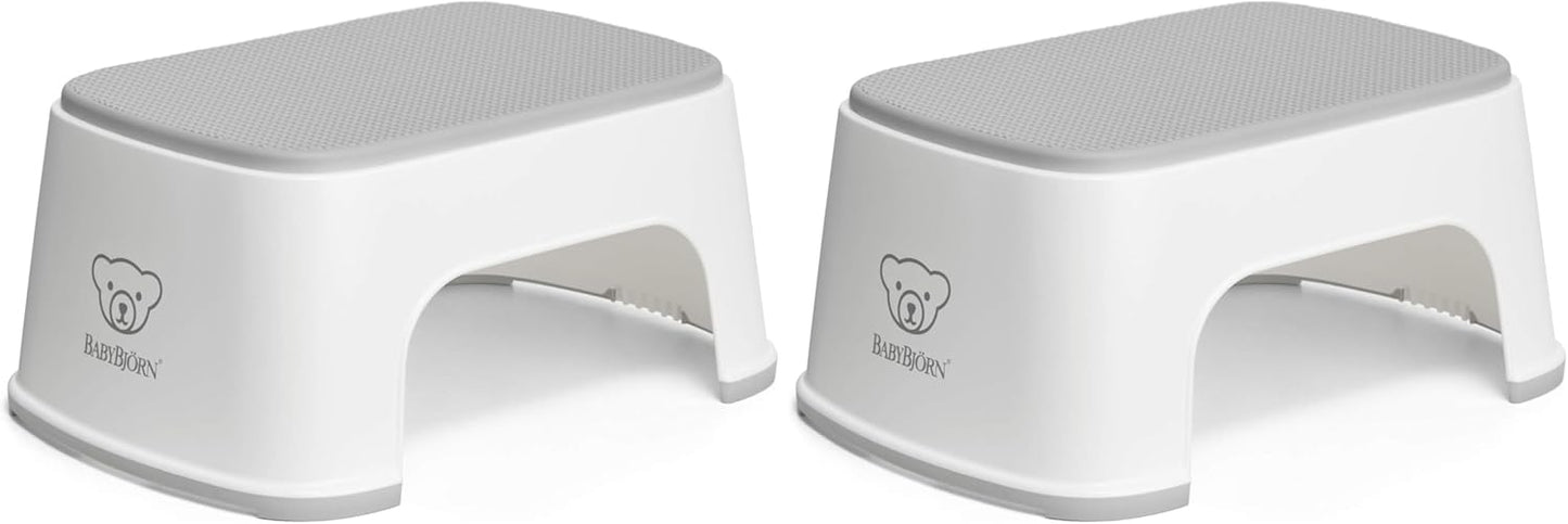 BabyBjörn Step Stool, White/Gray