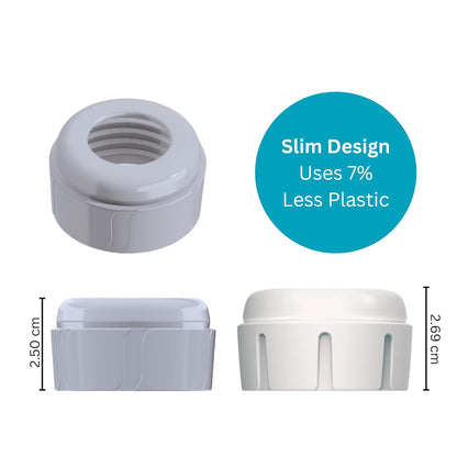 6pcs Replacement Baby Bottle Nipple Ring Collars w/Cleaning Brush for Dr. Brown's Narrow Bottles 4oz & 8oz | 1 Count(Pack of 6) BPA Free | Plastic & Glass Bottles | Mess-Free No Leak or Spills Collars