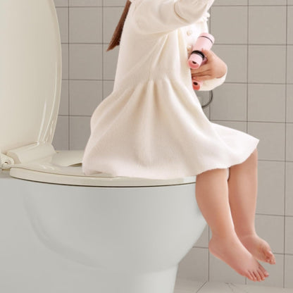 Toilet Seat Round,Toilet Seat with Toddler Seat Built in, Potty Training Toilet Seat Round Fits Both Adult and Child, with Soft Close,Easy Install and Clean - White, Round