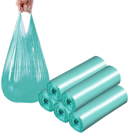 Handle Trash Bags 4 Gallon 100 Counts Small Garbage Bags for Office,Kitchen,Bedroom Waste Bin, Rubbish,Trash Can Liner