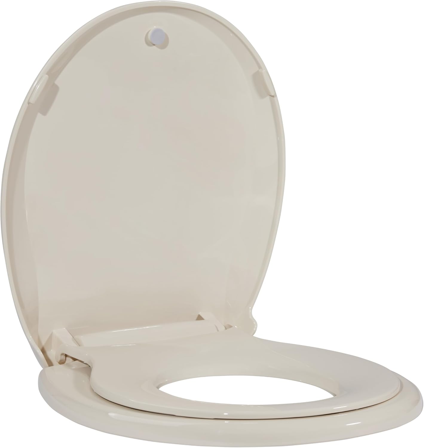 Toilet Seat, Elongated Toilet Seat with Toddler Seat Built in, Potty Training Toilet Seat Elongated Fits Both Adult and Child, with Slow Close and Magnets- Elongated