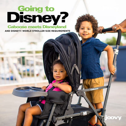 Joovy Caboose LX Tandem Stand-on Stroller, Black