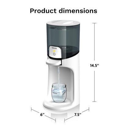 Baby Brezza Instant Baby Bottle Maker with 3 Temperature Settings for Formula Warming, 50oz Tank Capacity, 24/7 Warm Water Dispenser, Electric Kettle Alternative