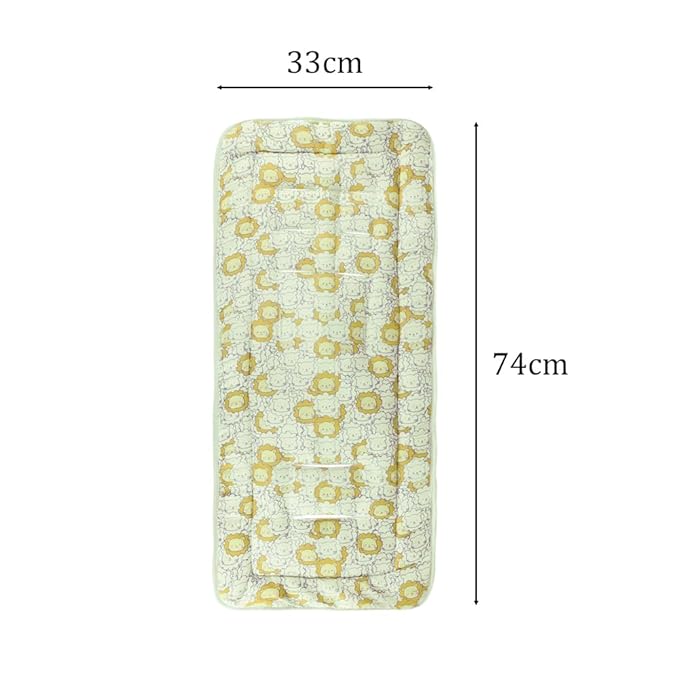Universal Kids Stroller Seat Liner Cotton Kids Pushchair Cushion Seats Mat Breathable Stroller Liner Insert Mattress Soft Pushchair Seat Pad Pram Cushion Seats Pad Head Neck Body Support for 1-3 Years