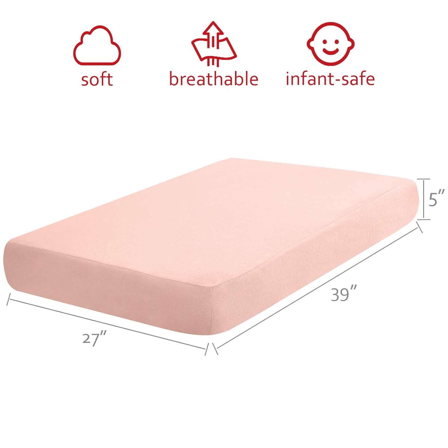Pack and Play Sheets, 2 Pack Mini Crib Sheets, Stretchy Playard Fitted Sheet, Compatible with Graco Pack n Play, Soft and Breathable Material, Planet & Flower