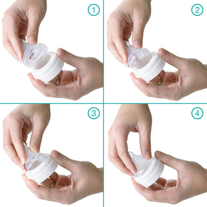 Evenflo Feeding Piece of 6 Balance Plus Wide Neck Nipples for The Balance Plus Wide Neck Baby Bottles, 0 Months and Up