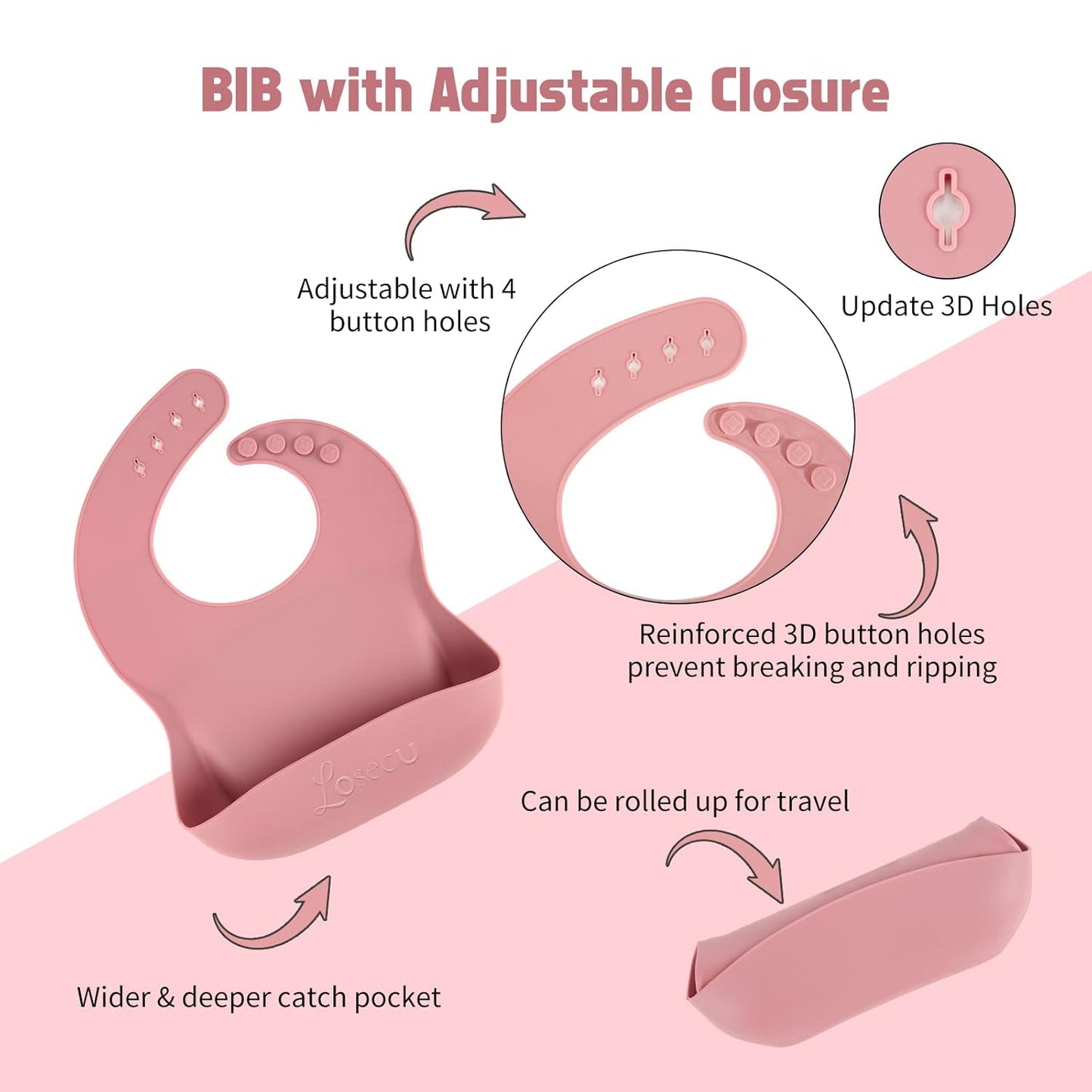 Silicone Feeding Set|Baby Led Weaning Supplies|Suction Plate Bowl Set with Bib, Spoon, Fork, Sippy Cup|Feeding Eating Supplies BPA Free