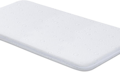 Baby Bassinet Mattress Pad, 41" x 29" x 2" Dual Sided Gel Memory Foam Mattress with Breathable Removable Soft Cover Fit for 4moms Breeze Plus Portable Playard