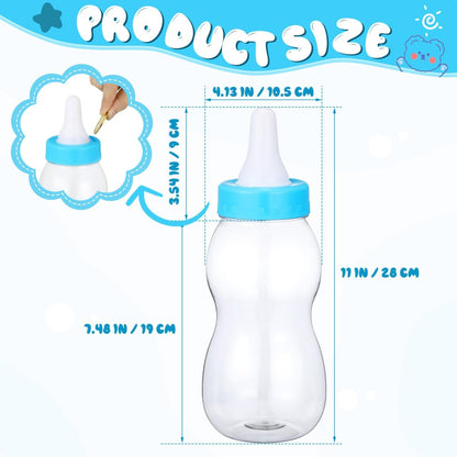 IMIKEYA 11-Inch Baby Bottle Piggy Bank - Giant Fillable Candy Jar & Savings Bank for Baby Shower, Nursery Decor, Birthday & Christening Decor Pink