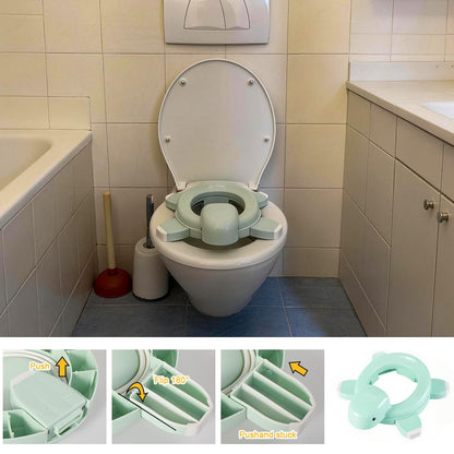 Potty Training Toilet Seat Portable Travel Potty Folding Kids Potty Chair with Storage Bag and 20 Liners