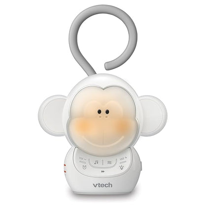 VTech Communications BC8211 Myla The Monkey Baby Sleep Soother with a White Noise Sound Machine Featuring 5 Soft Ambient Sounds, 5 Calming Melodies & Soft-Glow Night Light, 1 Count (Pack of 1)