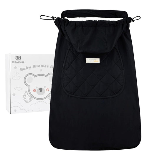 Bebamour Baby Carrier Winter Cover Universal Hoodie All Season Carrier Cover for Baby Carrier (Dark Grey)