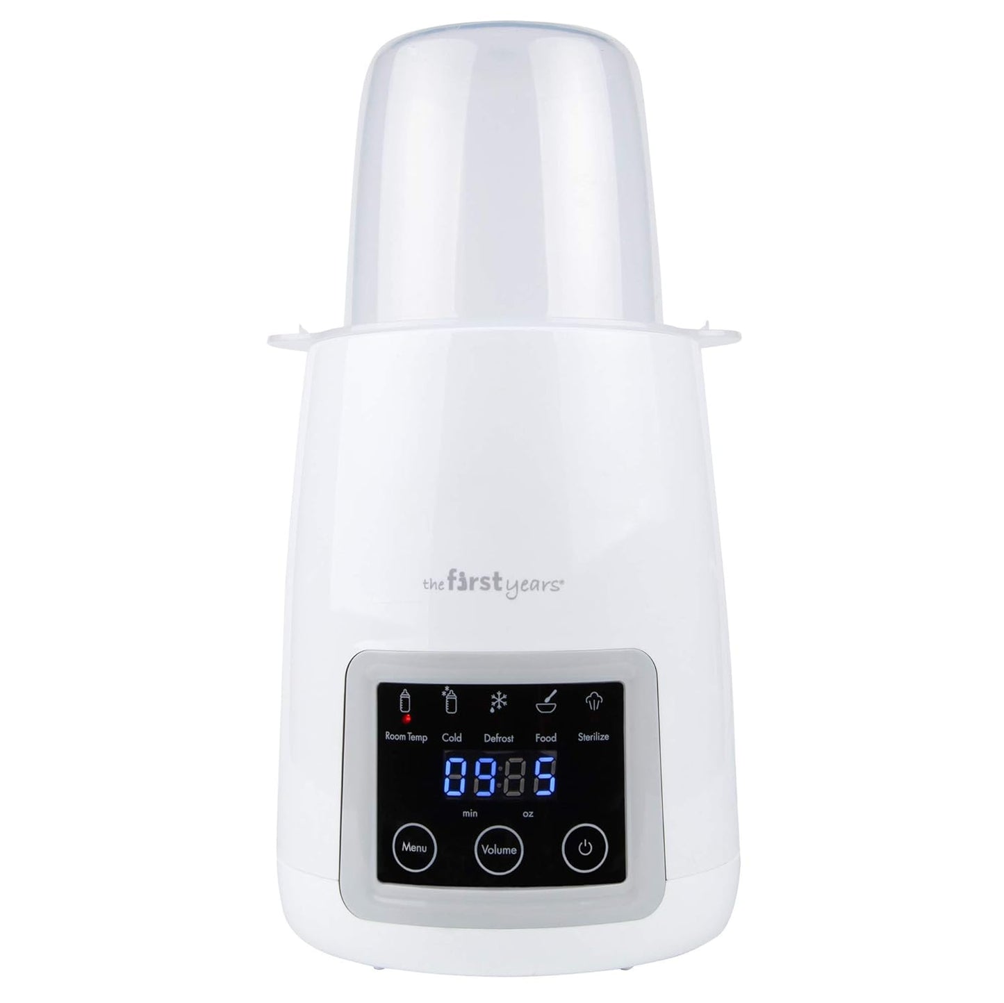 The First Years Gentle Warmth Digital Baby Bottle Warmer - Bottle Warmer for Breastmilk, Baby Formula, and Baby Food - Includes Milk Warmer, Basket, and Cup - White