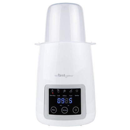 The First Years Gentle Warmth Digital Baby Bottle Warmer - Bottle Warmer for Breastmilk, Baby Formula, and Baby Food - Includes Milk Warmer, Basket, and Cup - White