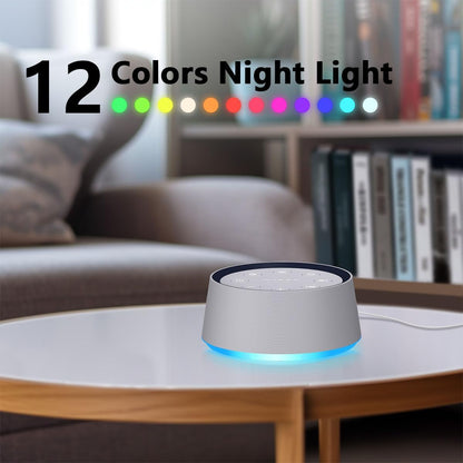 Brown Noise Sound Machine 30 Soothing Sounds White Noise Machine with 12 Night Light Colors Sleep Machine for Adults Baby Kids 36 Volume Levels Noise Canceling for Office Home Privacy